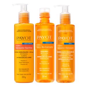 kit limpeza, tonificação e hidratação vitamina c